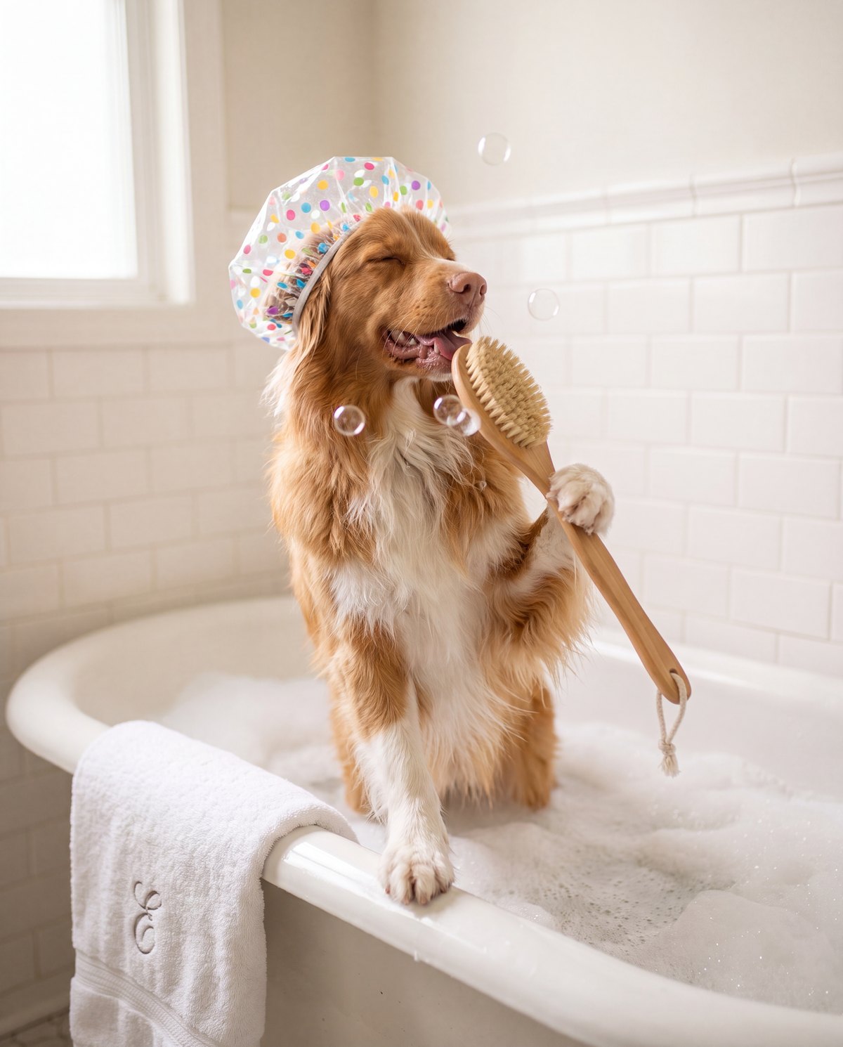 Toller singing shower karaoke